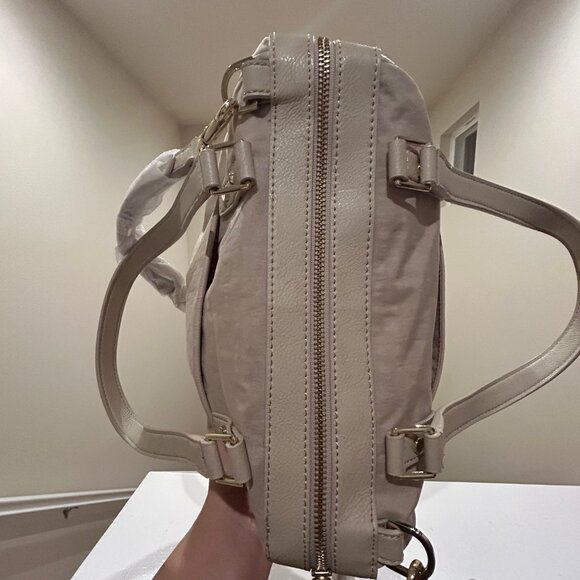 Kipling Nicole Beige/Cream Perforated Satchel Bag - New Condition - Picture 6 of 12